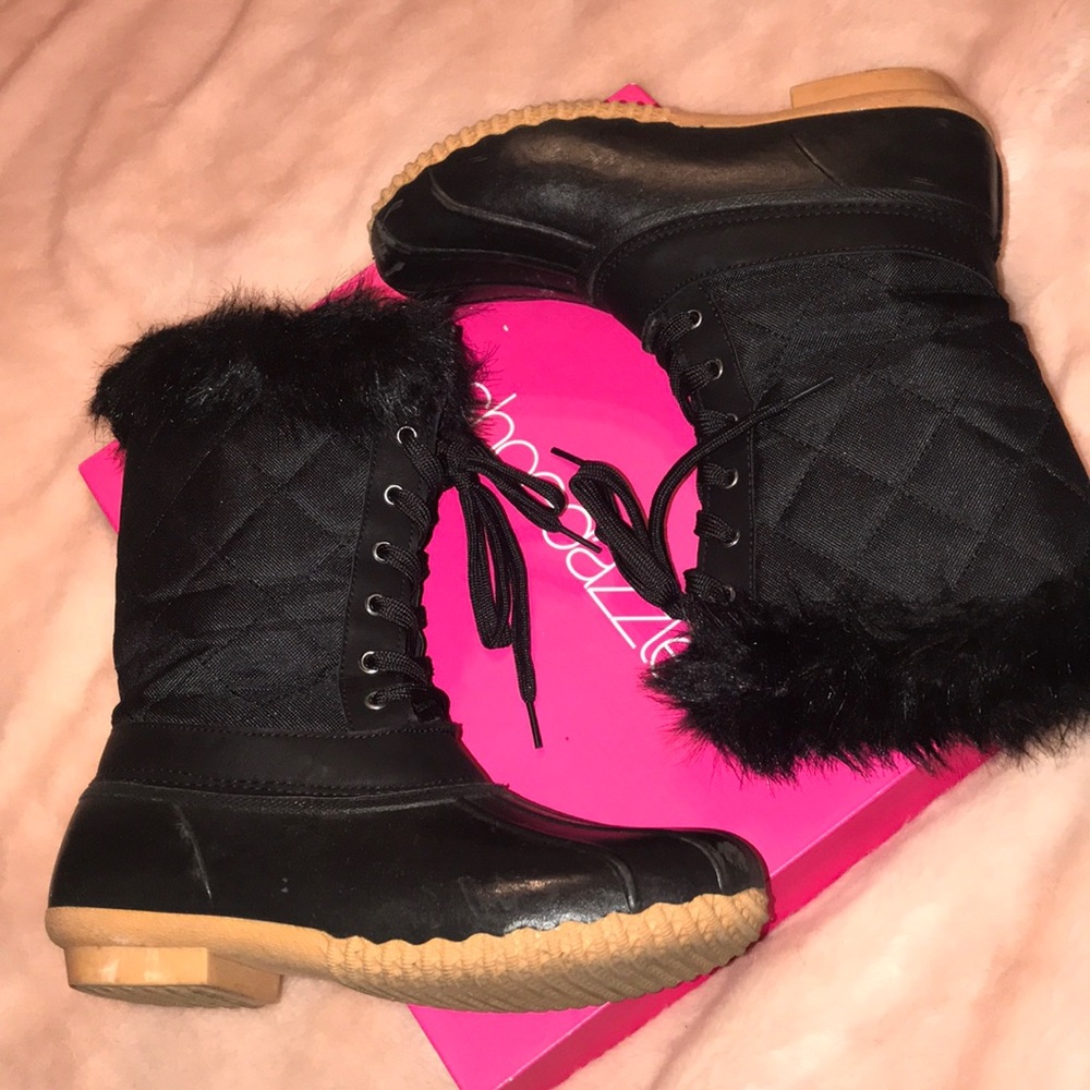 Black Rain Boots